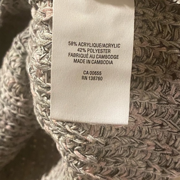 Reitmans Grey with Pink/Black Accents Knit Tank Top/Sweater Vest Size L - Picture 8 of 11